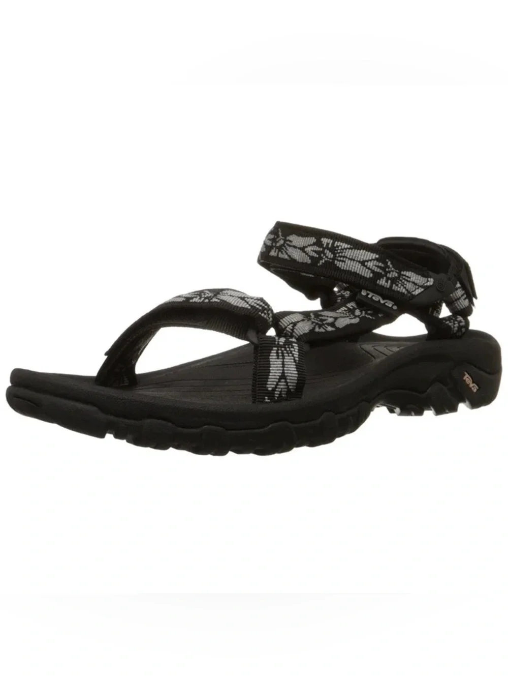 Teva Women's Hurricane 4 Sport Sandals Black floral print size 8